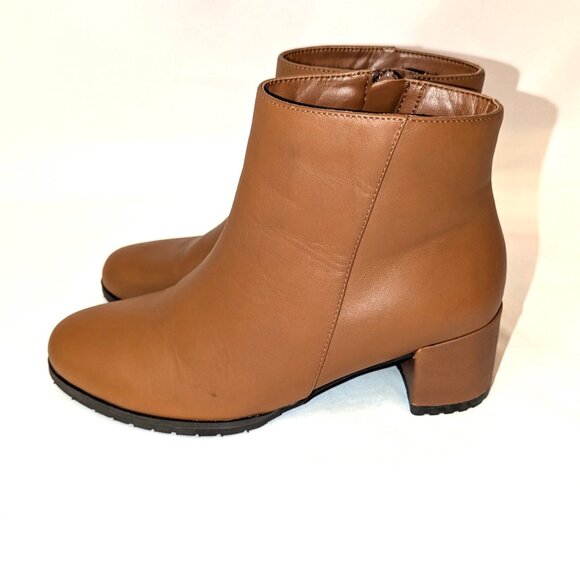 Naturalizer | WIDE Bay Weatherproof Leather Ankle Boots Cider Spice Brown | 7.5W - Picture 7 of 12